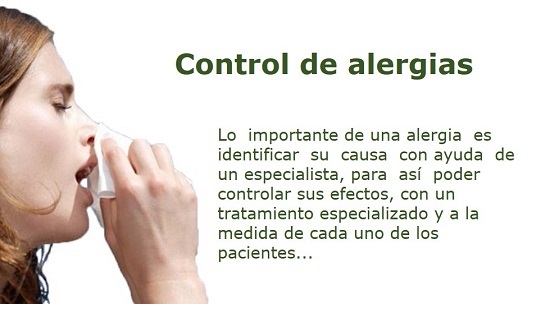 control de alergias